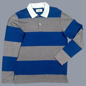 Produkt Men's Striped Rugby Shirt Long Sleeve Polo - Size Small